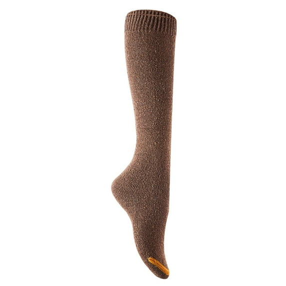 Lovely Annie Big Girl's 5 Pairs Pack Knee High Cotton Boot Socks LA158212 Size L/XL(Coffee)