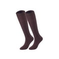thumbnail image 1 of Lovely Annie Big Girl's & Women's 2 Pairs Knee High Wool Socks  Comfy, Cozy and Fancy Leg Warmer Stockings AFS05 Size 6-9Navy Blue, 1 of 4