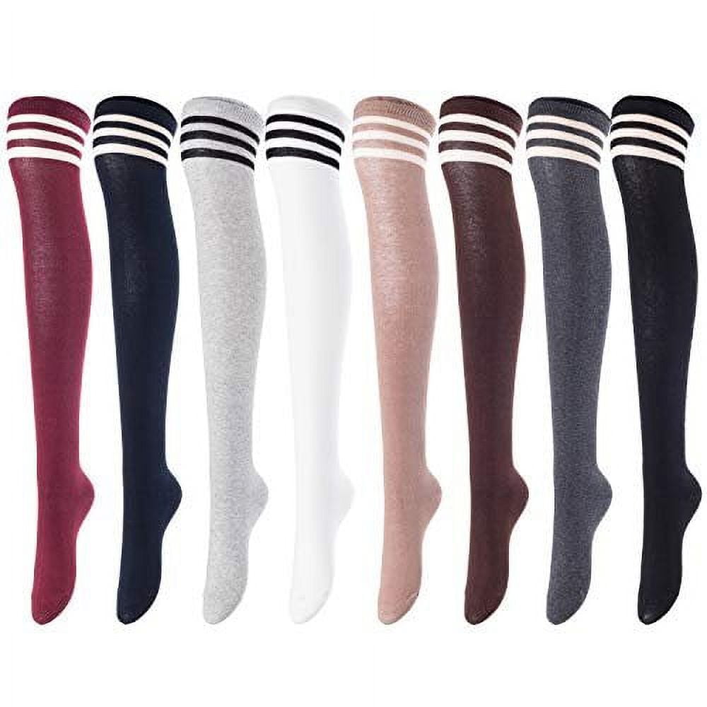 Lovely Annie Big Girl's Women's 3 Pairs Over Knee High Thigh High ...