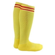 Lovely Annie Boys 2 Pairs Knee High Sports Socks for Baseball/Soccer/Lacrosse L Yellow