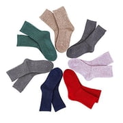 Lovely Annie Childrens 6 Pairs Pack Wool Socks Size 6M-2Y Random Boy Color
