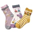 thumbnail image 1 of Lovely Annie Girl 3 Pairs Superior Quality Cotton Socks - Fascinating and Refined Crew Socks Size5Y-8Y/20-24cm, 1 of 2