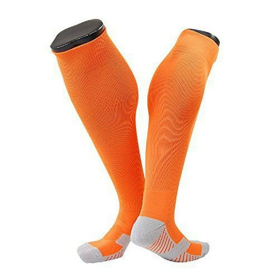Lovely Annie Men's 1 Pair Knee High Sports Socks Size M XL0021-02Orange