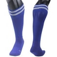 thumbnail image 1 of Lovely Annie Mens 2 Pairs Knee High Sports Socks for Baseball/Soccer/Lacrosse 003 MBlue, 1 of 5
