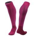 thumbnail image 1 of Lovely Annie Men's 2 Pairs Knee High Sports Socks for Baseball/Soccer/Lacrosse 005 M(Rose), 1 of 1