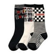 thumbnail image 1 of Lovely Annie Unisex Baby 3 Pairs Pack Cotton Crew Socks Size 0Y-2YSquare, 1 of 1