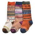 thumbnail image 1 of Lovely Annie Unisex Baby 3 Pairs Pack Cotton Crew Socks Size(1Y-2Y/12-15cm) Stripped, 1 of 4