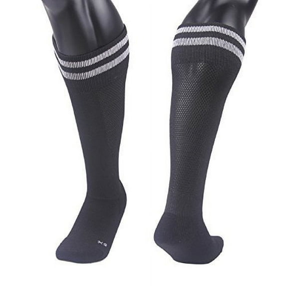 Lovely Annie Unisex Children 1 Pair Knee High Sports Socks for Baseball/Soccer/Lacrosse 003 SBlack