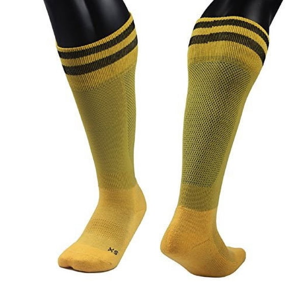 Lovely Annie Unisex Children 1 Pair Knee High Sports Socks for Baseball/Soccer/Lacrosse 003 XSYellow