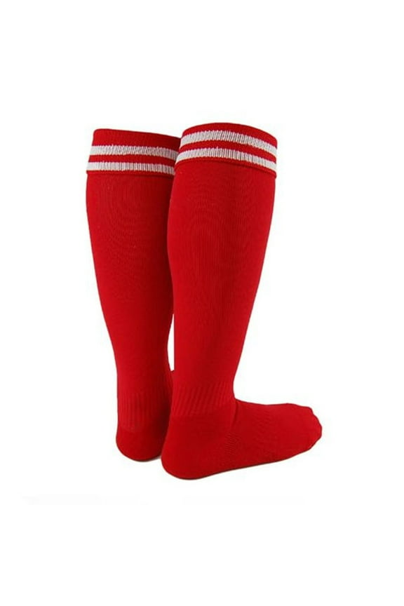 Lovely Annie Unisex Children 1 Pair Knee High Sports Socks for Baseball/Soccer/Lacrosse S Red
