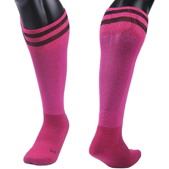 Lovely Annie Unisex Children 2 Pairs Knee High Sports Socks for Baseball/Soccer/Lacrosse 003 MRose