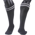 thumbnail image 1 of Lovely Annie Unisex Children 2 Pairs Knee High Sports Socks for Baseball/Soccer/Lacrosse 003 SBlack, 1 of 5