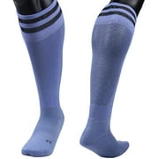 Lovely Annie Womens 1 Pair Knee High Sports Socks for Baseball/Soccer/Lacrosse 003 MLight Blue