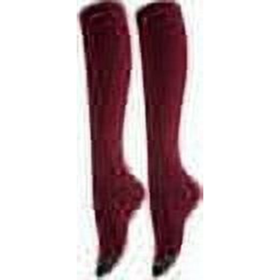 Lovely Annie Women's 2 Pairs Pack Knee High Cotton Boot Socks 6-9(Wine)