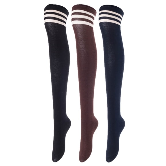 Lovely Annie Women's 3 Pairs Cute Knee High Cotton Socks.