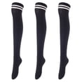 thumbnail image 1 of Lovely Annie Women's 3 Pairs Over Knee High Thigh High Cotton Socks Size 6-9 A1023, 1 of 4