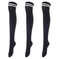 thumbnail image 1 of Lovely Annie Women's 3 Pairs Over Knee High Thigh High Cotton Socks Size 6-9 A1023, 1 of 1