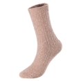 thumbnail image 1 of Lovely Annie Women's 4 Pairs Pack Soft Cotton Crew Socks Size 6-9 HR1614-4P-08(Tan), 1 of 4