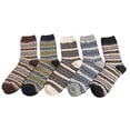 thumbnail image 1 of Lovely Annie Women's 5 Pair Pack Wool Soft Folk Design Fashion Socks Diamond, 1 of 2