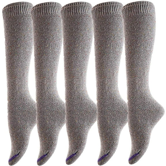 Lovely Annie Women's 5 Pairs Fancy Knee High Cotton Boot Socks Size 6-9 HR8212
