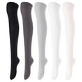 thumbnail image 1 of Lovely Annie Women's 5 Pairs Over Knee High Thigh High Cotton Socks A1024 Size 6-9, 1 of 8