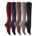 thumbnail image 1 of Lovely Annie Women's 5 Pairs Pack Knee High Cotton Boot Socks Size 7-9(Assorted), 1 of 4