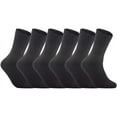 thumbnail image 1 of Lovely Annie Women's 6 Pairs Wool Knitted Socks One Size 6-9 Dark Gray, 1 of 1