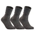 thumbnail image 1 of Lovely Annie Women's Girl's 3 Pairs Stylish Knee High Wool Socks. Lightweight, Cozy, Thick, Warm, Breathable & Absorbent Size 2.5-7 HR157237 (Gray), 1 of 3