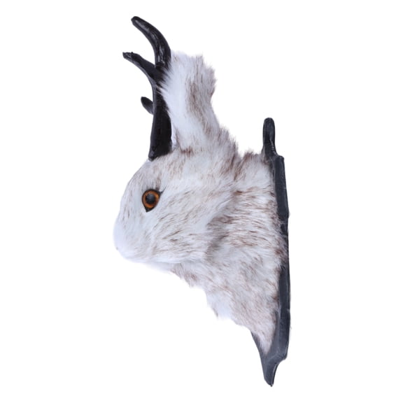 Lovely Antler Rabbit Head Statue Statues Elegant Backdrops Decorations
