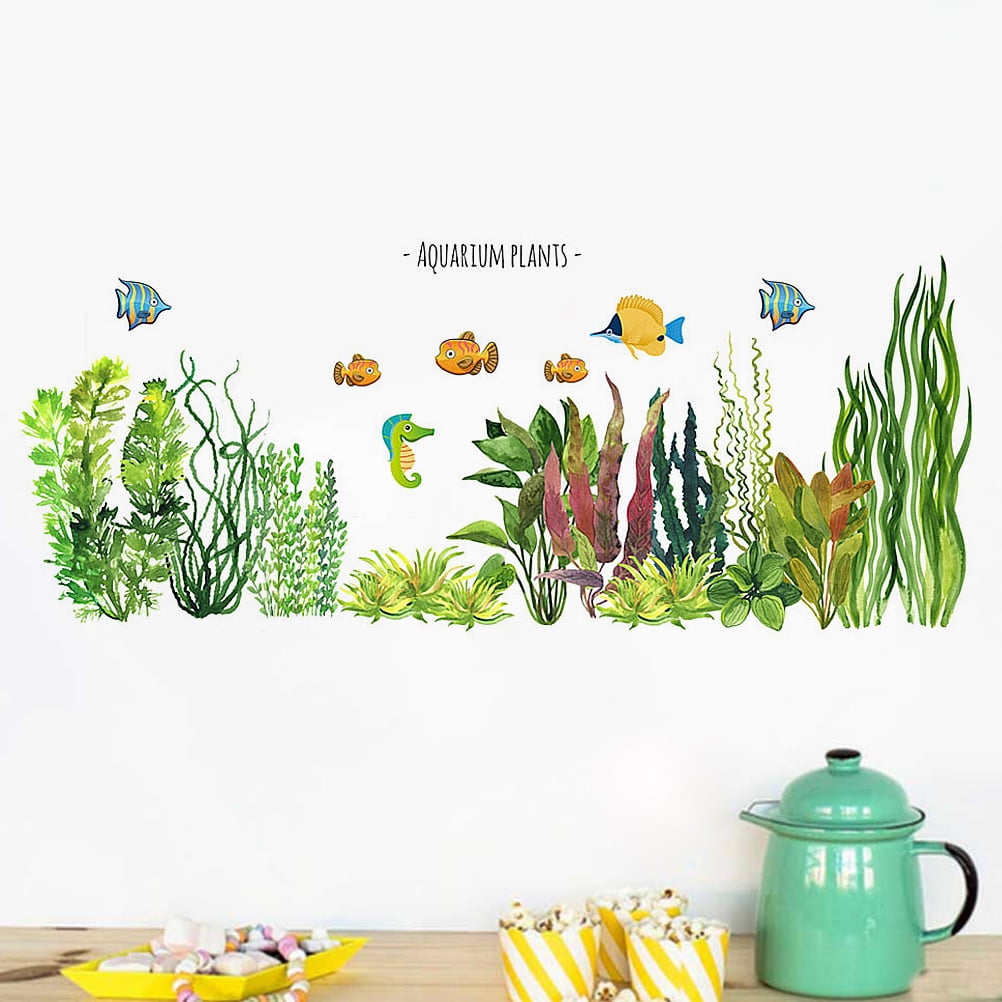 Lovely Aquatic Fish Wall Sticker Creative Wall Paste Decal Removable