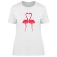 thumbnail image 1 of Lovely Art Flamingo Couple T-Shirt Women -Image by Shutterstock, Female Large, 1 of 2