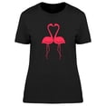 thumbnail image 1 of Lovely Art Flamingo Couple T-Shirt Women -Image by Shutterstock, Female Large, 1 of 2