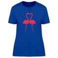 thumbnail image 1 of Lovely Art Flamingo Couple T-Shirt Women -Image by Shutterstock, Female Small, 1 of 2