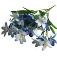 thumbnail image 1 of Lovely Artificial Mini Lily Flower Bouquet Home Wedding Decor 24 Flowers on 1 Piece, 1 of 7