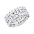 thumbnail image 1 of Lovely Asscher Shape 2.00 Ct Natural Diamond Engagement Eternity Band for Women Solid 950 Platinum (F-G/VS1) Size 3 by Diamond-Capitals, 1 of 7