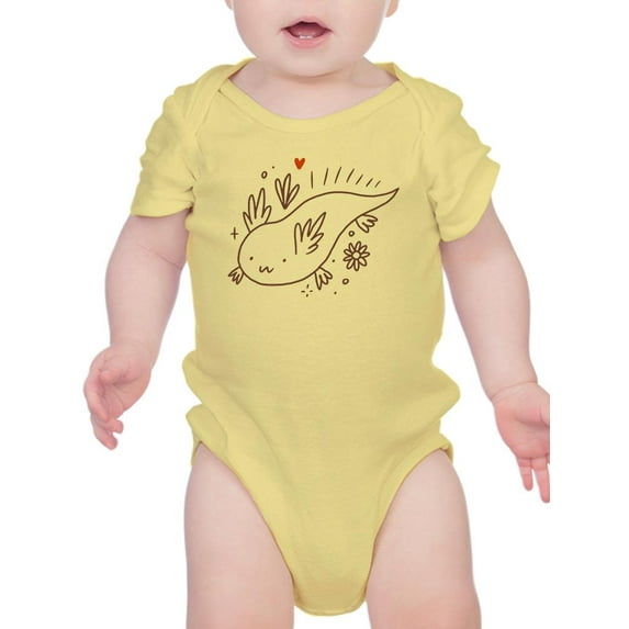 Lovely Axolotl Sketch Bodysuit Infant -Image by Shutterstock, 6 Months