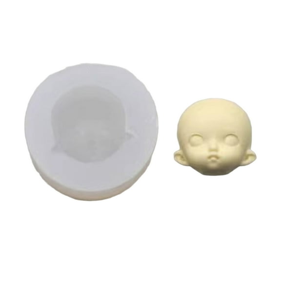 Lovely Baby Human Face Silicone Mold Fondant Chocolate Mould Cupcake Soap Molds Craft