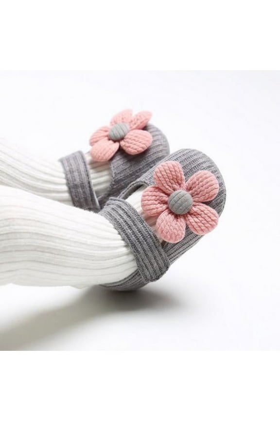 Lovely Baby Shoes Autumn Newborn Girl Anti-Slip Casual Walking Shoes Flower Sneakers Soft Soled First Walkers 0-18M