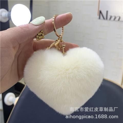 Lovely Bag Charms For Handbags Purse Charms For Women Plush Keychain Bag Charm Car Key Accessory Backpack Charms For Girls Ball Charm Car Key Ring Bag Purse Accessories For Women Girls