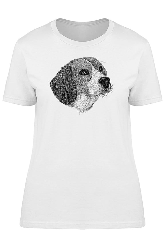Lovely Beagle Dog Face T-Shirt Men -Image by Shutterstock, Male Large