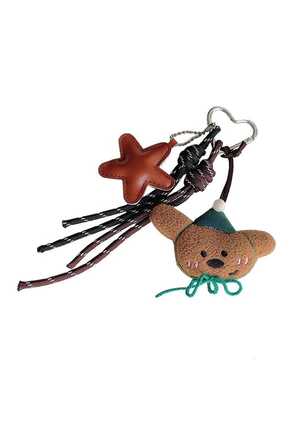 Lovely Bear Keychain Ornament Bag Charm Pendant for Purses and Car Accessories