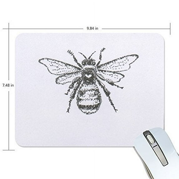 Lovely Bee Mouse pads Gaming Mouse Pad 9.84x7.87 inches