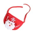 thumbnail image 1 of Lovely Bib for Small Dogs Puppy Cats/ Winter Pet Costume Accessories Gift Party Adjustable Decoration Soft Festival Dog Bandana/ , Red, 1 of 9