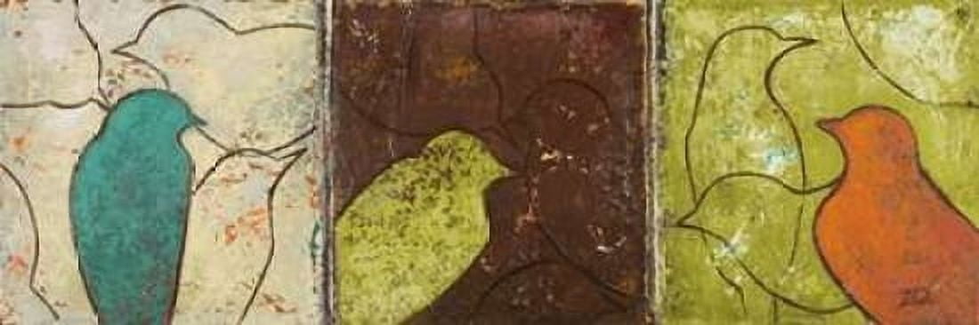 Lovely Birds II Canvas Art - Patricia Pinto (12 x 36)