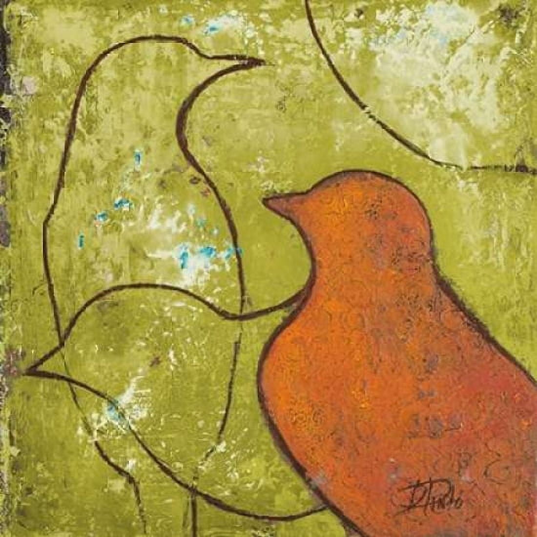 Lovely Birds VI Canvas Art - Patricia Pinto (24 x 24)