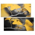 thumbnail image 1 of Lovely Blooming Yellow Ginkgo Branch Photograph Prints; Two 18x8in Poster Prints, 1 of 1