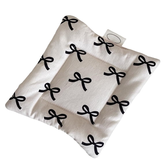 Lovely Bowknot Pattern Cotton Placemat Unique Bowknot Cup Mats Cotton Fabric Cup Mats for Elegant Dining Experience