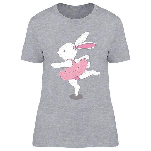 Lovely Bunny Ballerina T-Shirt Women -Image by Shutterstock, Female x-Large