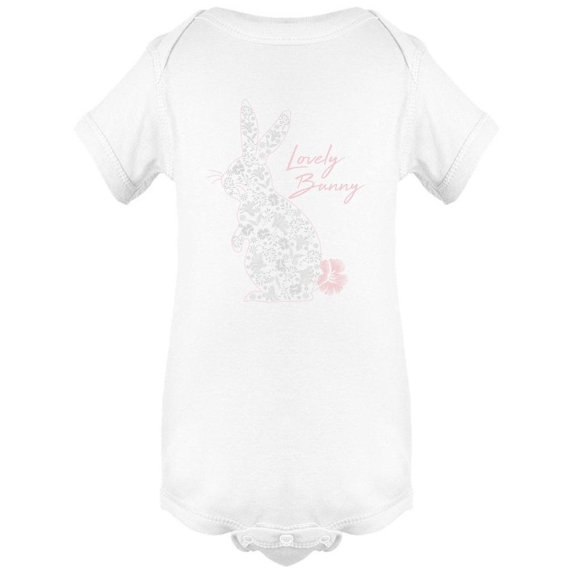 Lovely Bunny Design Bodysuit Infant -Image by Shutterstock, 24 Months