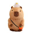 thumbnail image 1 of Lovely Capybara Figure Toy Stuffed Sleeping Doll Shower Gifts Capybara Washable Doll for Toddler Girlfriends, 1 of 11